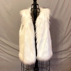 White fur coat